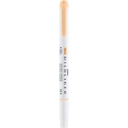 Szövegkiemelő ZEBRA kétvégű MILDLINER vágotthegy 4mm - filchegy 1,4mm Gentle Honey Orange szinű