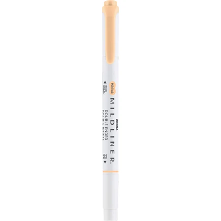 Szövegkiemelő ZEBRA kétvégű MILDLINER vágotthegy 4mm - filchegy 1,4mm Gentle Honey Orange szinű