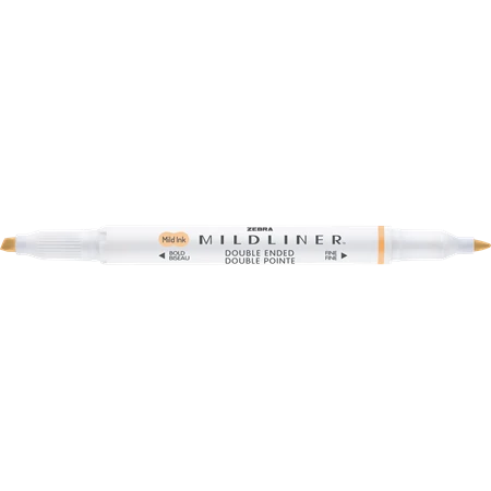 Szövegkiemelő ZEBRA kétvégű MILDLINER vágotthegy 4mm - filchegy 1,4mm Gentle Honey Orange szinű