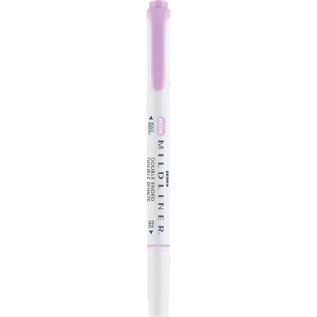 Szövegkiemelő ZEBRA kétvégű MILDLINER vágotthegy 4mm - filchegy 1,4mm Gentle Lilac szinű