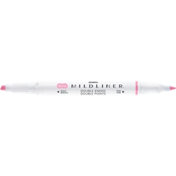 Szövegkiemelő ZEBRA kétvégű MILDLINER vágotthegy 4mm - filchegy 1,4mm Gentle baby pink szinű