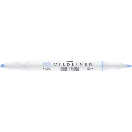 Szövegkiemelő ZEBRA kétvégű MILDLINER vágotthegy 4mm - filchegy 1,4mm Gentle soda blue szinű