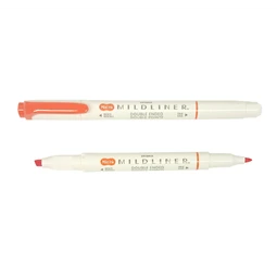 Szövegkiemelő ZEBRA kétvégű MILDLINER vágotthegy 4mm - filchegy 1,4mm Marigold, körömvirág szinű