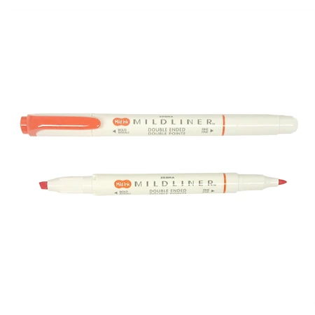 Szövegkiemelő ZEBRA kétvégű MILDLINER vágotthegy 4mm - filchegy 1,4mm Marigold, körömvirág szinű