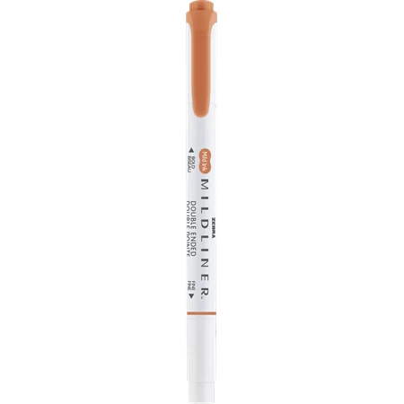Szövegkiemelő ZEBRA kétvégű MILDLINER vágotthegy 4mm - filchegy 1,4mm Neutral Copper, réz szinű