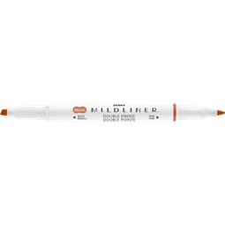 Szövegkiemelő ZEBRA kétvégű MILDLINER vágotthegy 4mm - filchegy 1,4mm Neutral Copper, réz szinű
