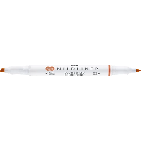 Szövegkiemelő ZEBRA kétvégű MILDLINER vágotthegy 4mm - filchegy 1,4mm Neutral Copper, réz szinű