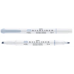 Szövegkiemelő ZEBRA kétvégű MILDLINER vágotthegy 4mm - filchegy 1,4mm Neutral Grey szinű