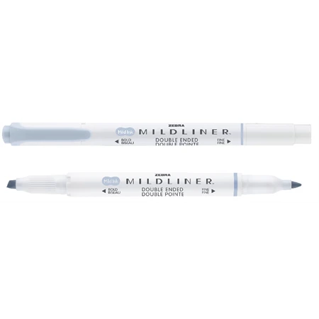 Szövegkiemelő ZEBRA kétvégű MILDLINER vágotthegy 4mm - filchegy 1,4mm Neutral Grey szinű