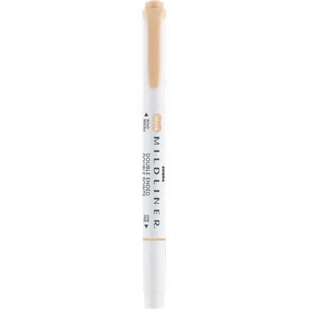 Szövegkiemelő ZEBRA kétvégű MILDLINER vágotthegy 4mm - filchegy 1,4mm Neutral beige szinű