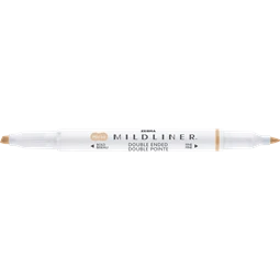 Szövegkiemelő ZEBRA kétvégű MILDLINER vágotthegy 4mm - filchegy 1,4mm Neutral beige szinű