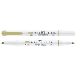Szövegkiemelő ZEBRA kétvégű MILDLINER vágotthegy 4mm - filchegy 1,4mm Neutral olive szinű