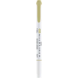 Szövegkiemelő ZEBRA kétvégű MILDLINER vágotthegy 4mm - filchegy 1,4mm Neutral olive szinű