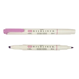 Szövegkiemelő ZEBRA kétvégű MILDLINER vágotthegy 4mm - filchegy 1,4mm Warm Magenta