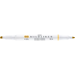 Szövegkiemelő ZEBRA kétvégű MILDLINER vágotthegy 4mm - filchegy 1,4mm Warm arany, gold szinű