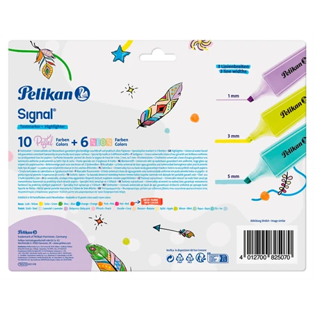 Szövegkiemelő készlet 16db-os PELIKAN Signal Owl, baglyos
