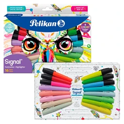 Szövegkiemelő készlet 16db-os PELIKAN Signal Owl, baglyos