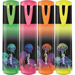 Szövegkiemelő készlet 4db-os MAPED Fluo Peps Deepsea Paradise  1-5mm vegyes színek