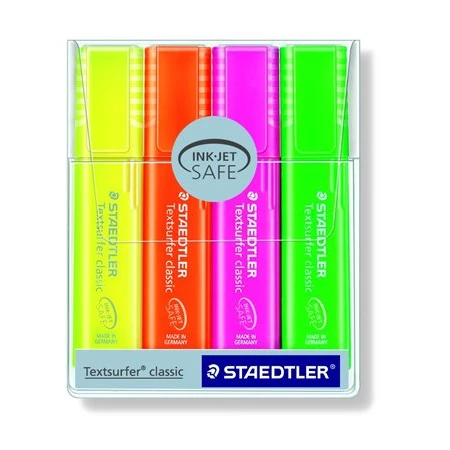 Szövegkiemelő készlet 4db-os STAEDTLER 1-5 mm