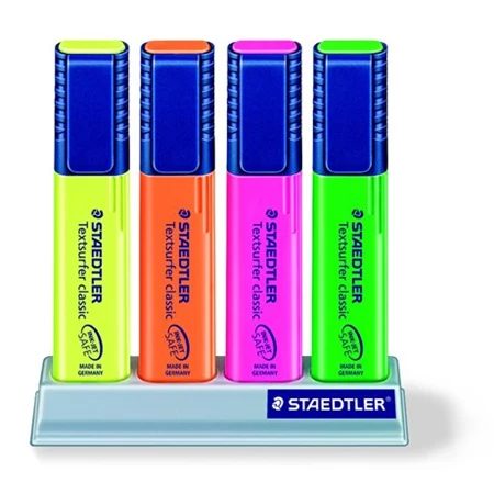 Szövegkiemelő készlet 4db-os STAEDTLER 1-5 mm, asztali