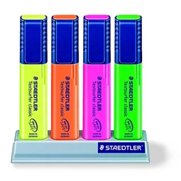 Szövegkiemelő készlet 4db-os STAEDTLER 1-5 mm, asztali