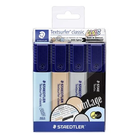 Szövegkiemelő készlet 4db-os STAEDTLER Textsurfer Classic Pastel 1-5 mm