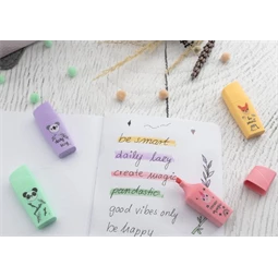 Szövegkiemelő készlet 4db-os ANIMAL mini pasztell