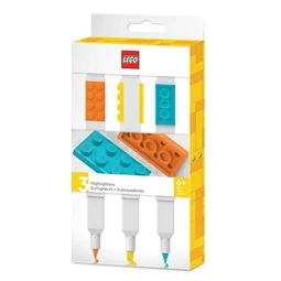 Szövegkiemelő készlet LEGO kétvégű, 3 különböző szín