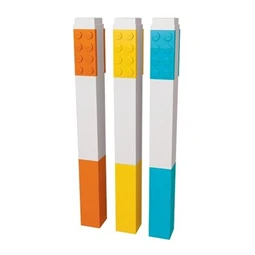 Szövegkiemelő készlet LEGO kétvégű, 3 különböző szín