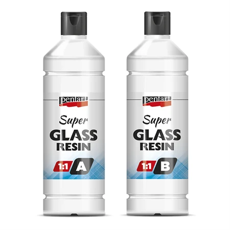 Szuper üveggyanta szett, PENTART, 2x1000ml, 1:1