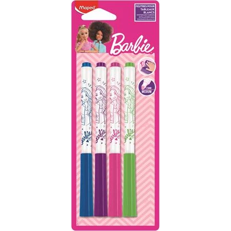 Táblafilc készlet 4db-os MAPED Barbie 1,5mm