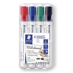 Táblafilc készlet 4db-os STAEDTLER Lumocolor 351 2 mm, kúpos