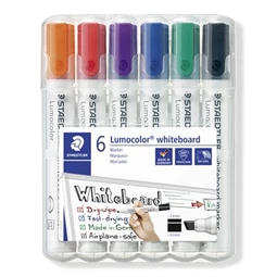 Táblafilc készlet 6db-os STAEDTLER Lumocolor 351 B 2-5 mm, vágott