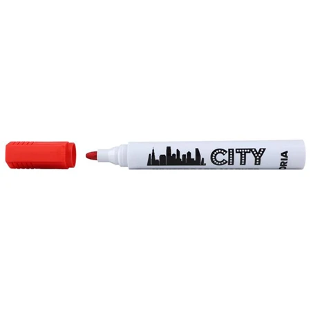 Táblamarker készlet, 1-3 mm, kúpos, VICTORIA VISUAL City, 4 különböző szín