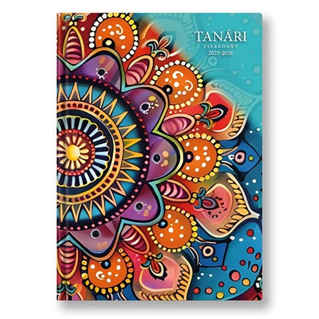 Tanári zsebkönyv 2025-2026 TOPTIMER A/5 heti 145x205 mm Oriental papírborító