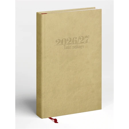 Tanári zsebkönyv 2026-2027 REAL drapp