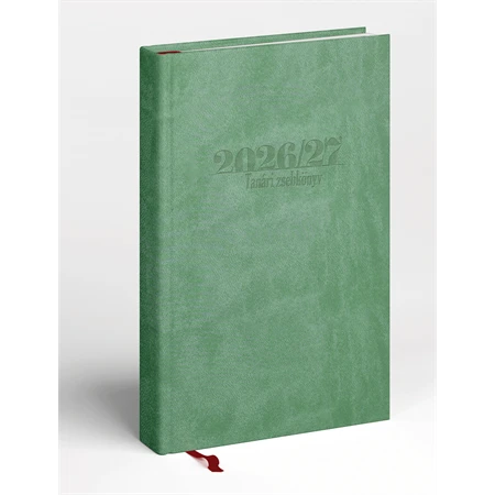 Tanári zsebkönyv 2026-2027 REAL világoszöld