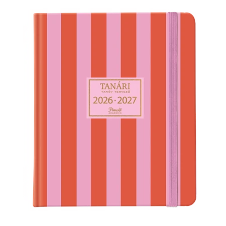 Tanári zsebkönyv B/5 2026-2027 LIZZY keményfedeles PlanAll Lots of Fun