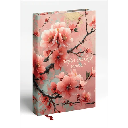 Tanítói zsebkönyv 2026-2027 REAL cseresznyevirág