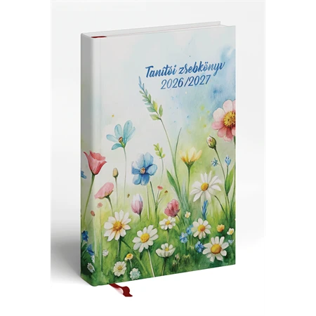 Tanítói zsebkönyv 2026-2027 REAL virágok