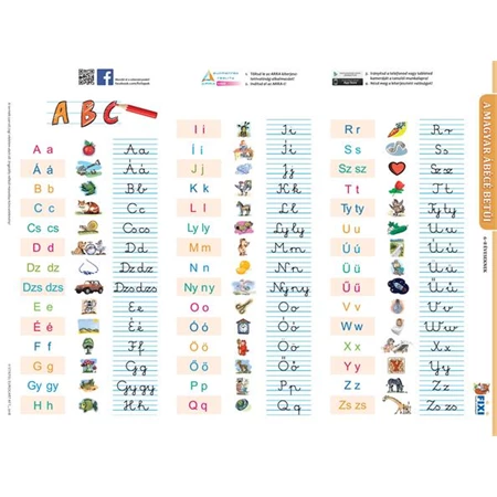 Tanuló munkalap, A4, Magyar ábécé A4 + munkaoldal