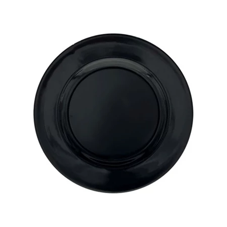 Tányér műanyag kerek L műanyag, 33x33x2 cm, fekete