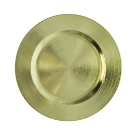 Tányér műanyag kerek S műanyag, 22x22x2 cm, fényes zöld