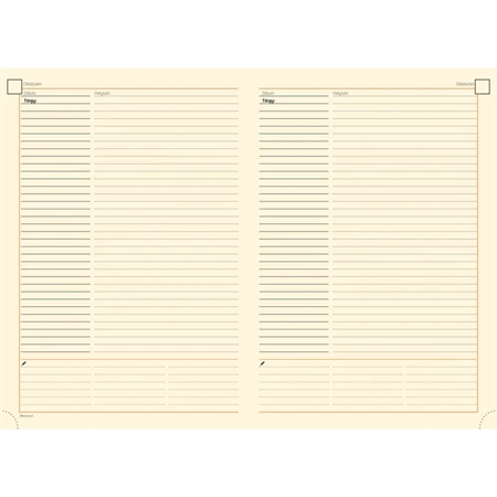 Tárgyalási napló B/5 REAL Bolero fekete