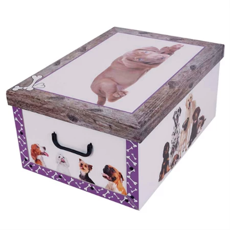 Tárolódoboz 51x37x24cm Miss Space MAXI Kutya lila