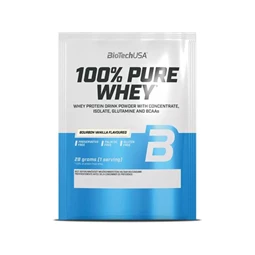 Tejsavó fehérjepor, 28g, BIOTECH USA  100% Pure Whey , bourbon vanília