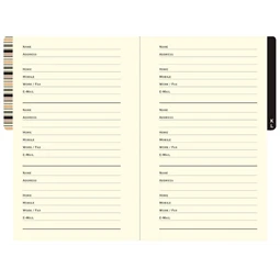 Telefonregiszter Little Black Book A/6 fekete