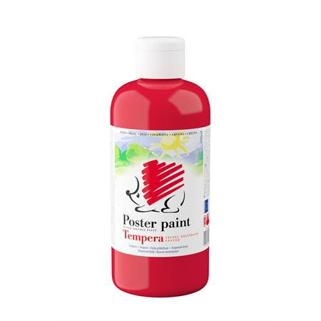 Tempera 0,5 liter ICO Süni piros