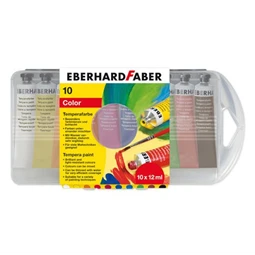 Tempera 10db-os Eberhard Faber 10x12ml, tubusos