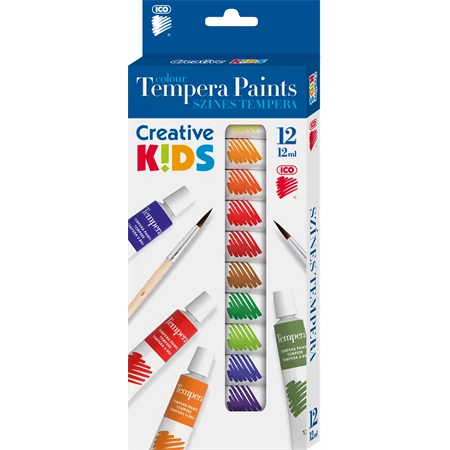 Tempera 12db-os ICO CK 12x12ml, tubusos